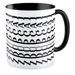 Kubek czarny UKRYTY PRZEKAZ Zd*pcaj